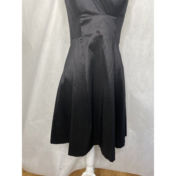 Calvin Klein Women’s Strapless Sweetheart Dress Short Black Satin Size 4 - Picture 3 of 13